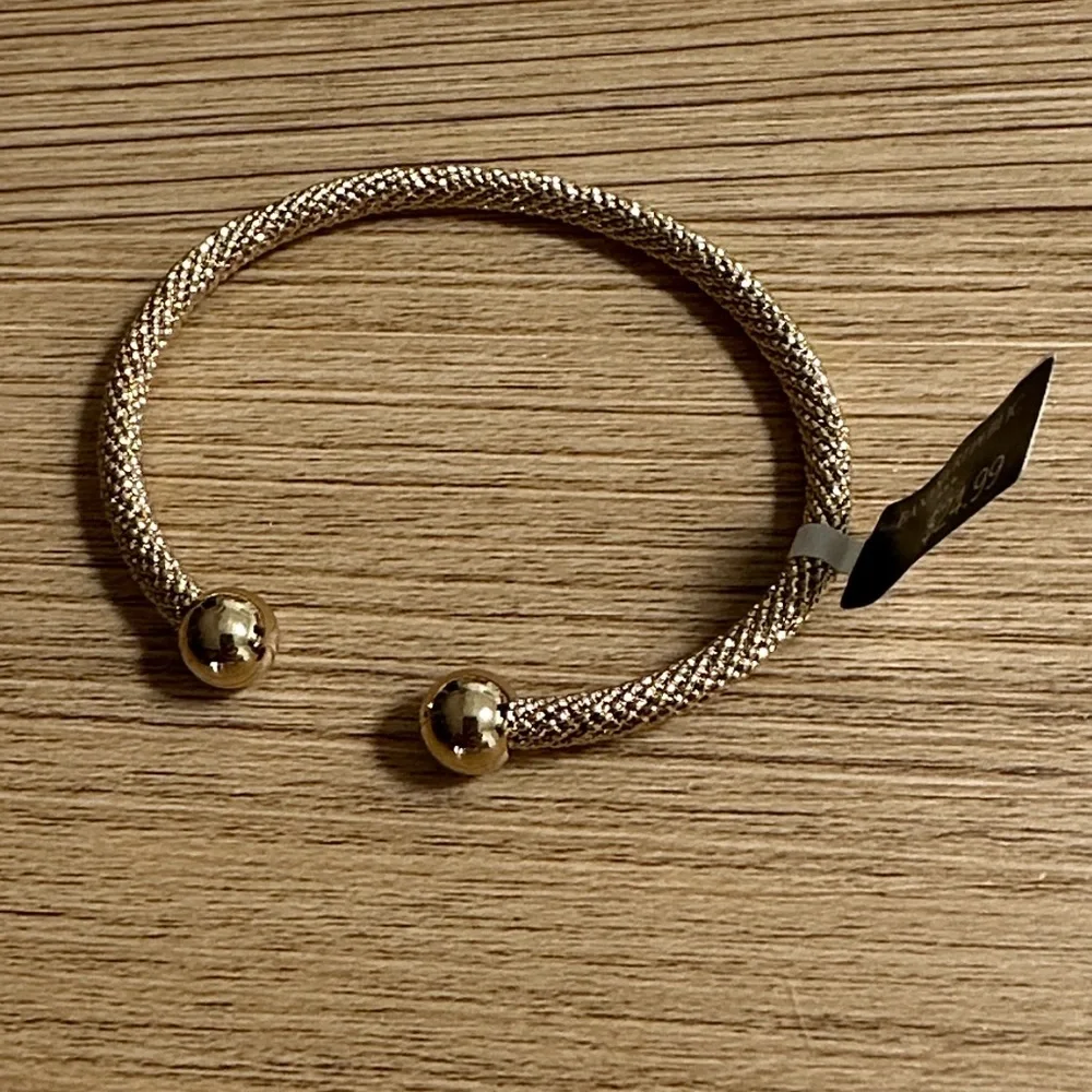 Banana Republic Factory Gold Mesh Open Cuff Bracelet